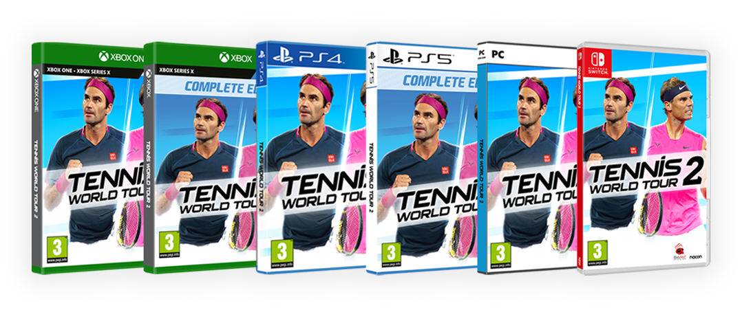 Tennis World Tour 2 - Carátula de todos los juegos 4-3